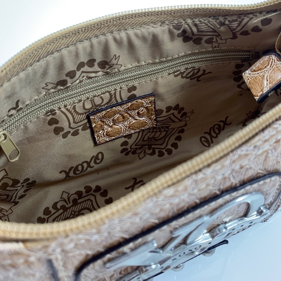 ❌SOLD❌ 90’s XOXO nude faux snakeskin mini purse - Picture 7 of 8